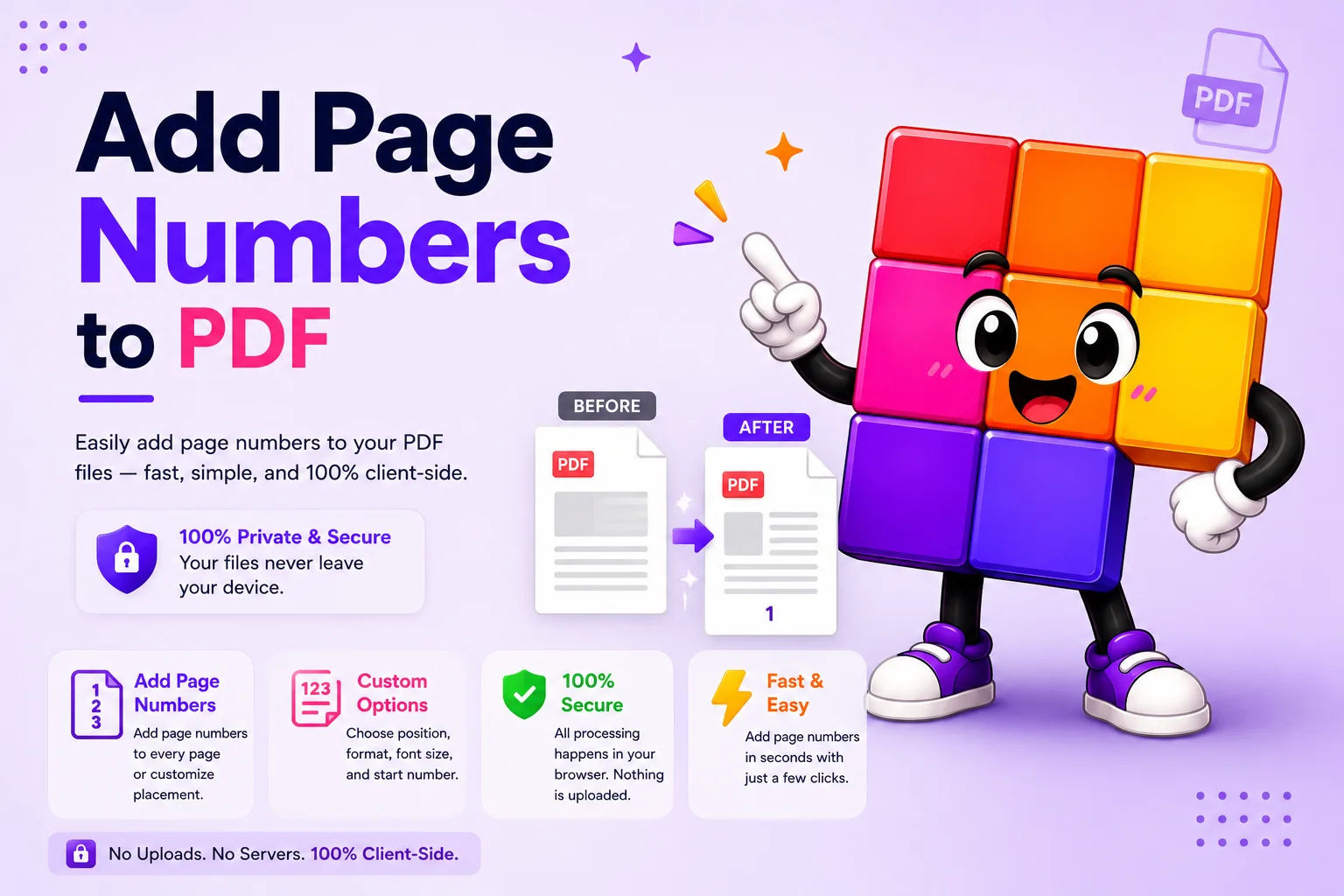 Add Page Numbers to PDF