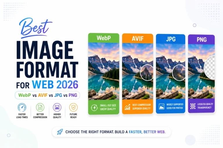 Best Image Format for Web 2026: WebP vs AVIF vs JPG vs PNG