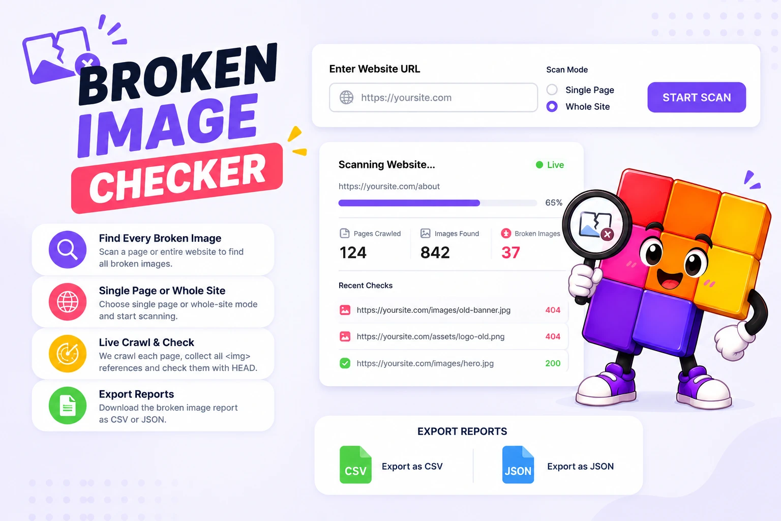 Broken Image Checker