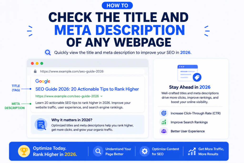 Google SERP preview showing title and meta description with character and pixel length measurements