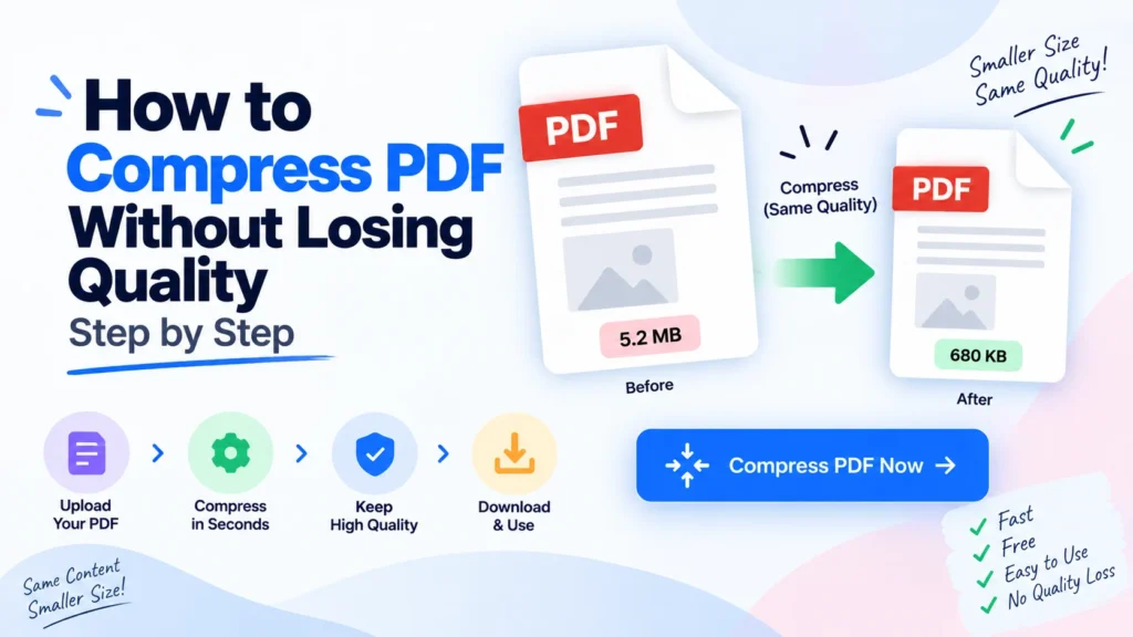 How to Compress PDF Without Losing Quality, Step by Step