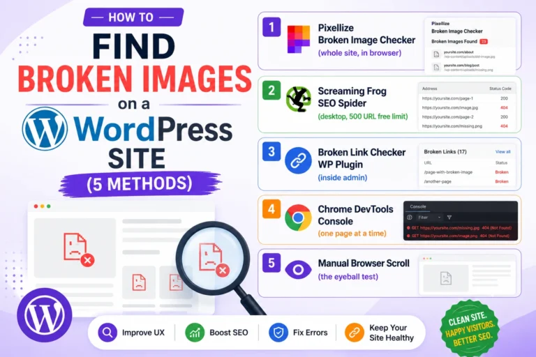 How to Find Broken Images on a WordPress Site (5 Methods)