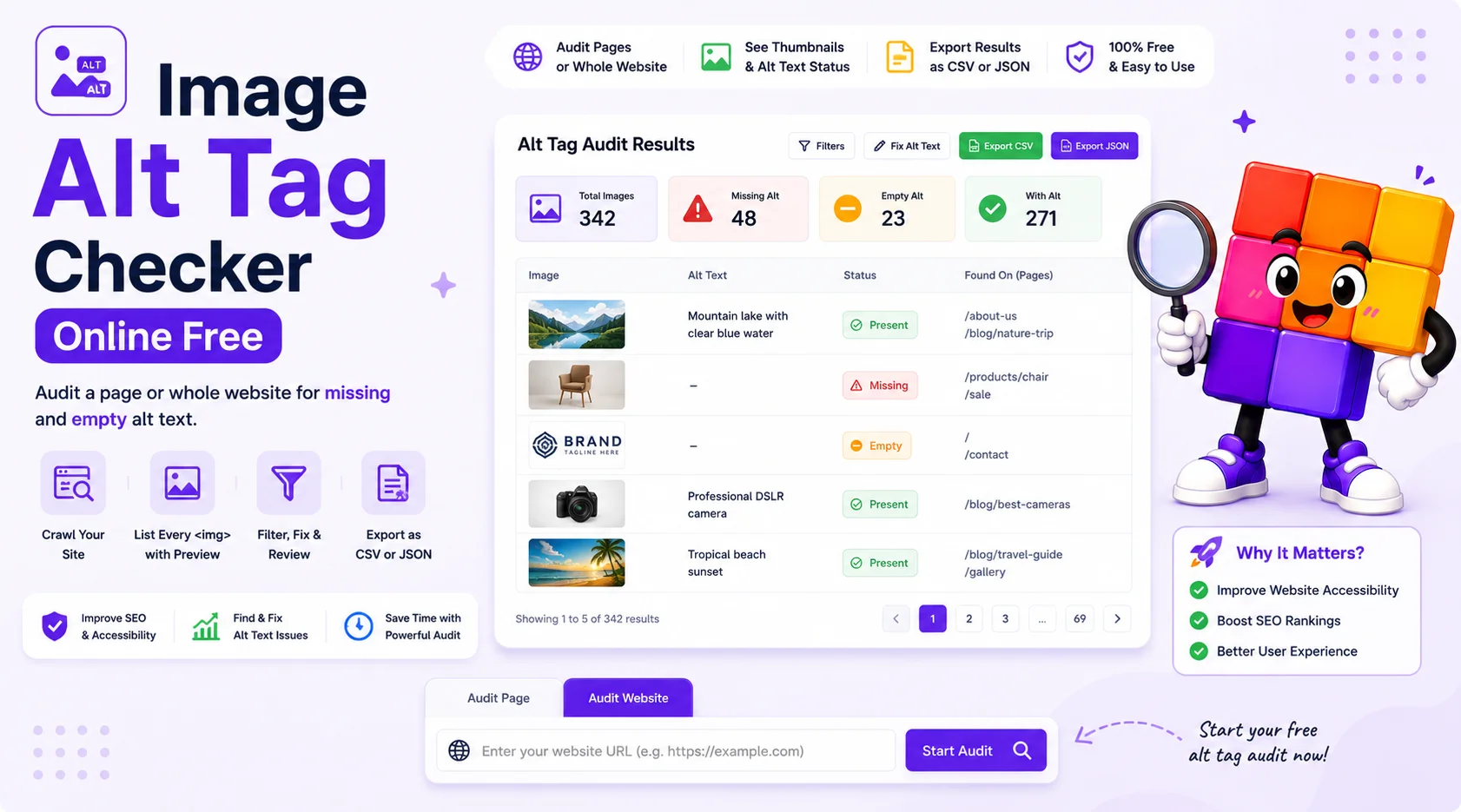Image Alt Tag Checker Online Free
