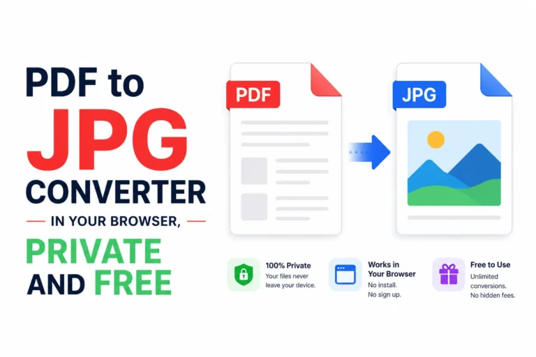 PDF to JPG Converter in Your Browser, Private and Free