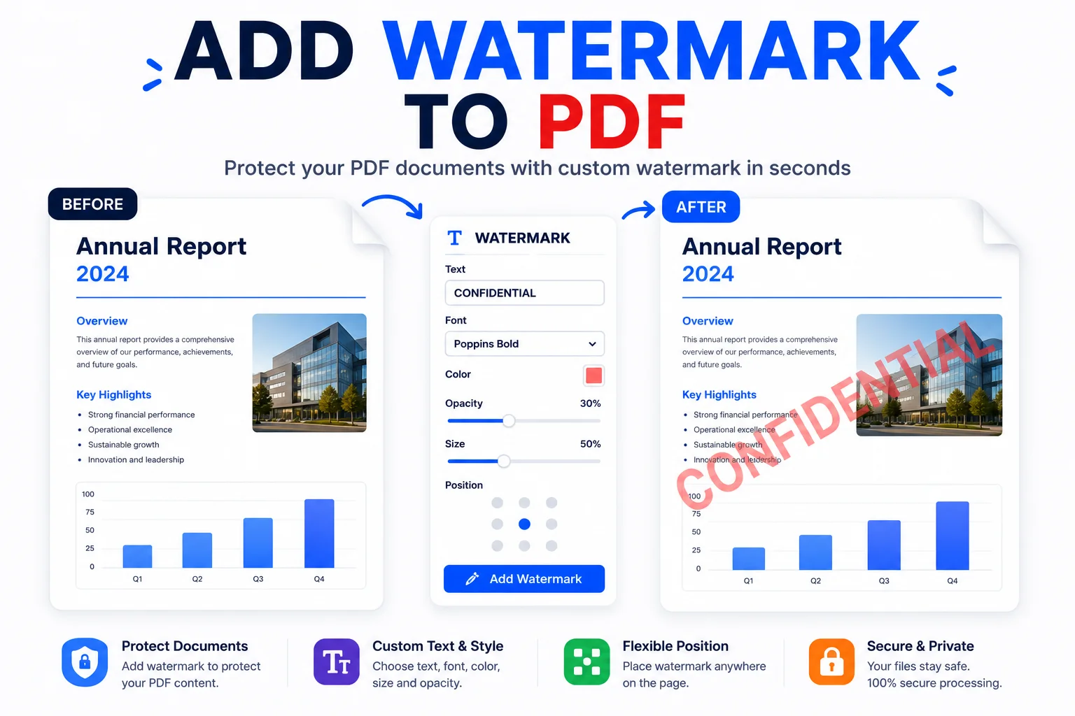 Add Watermark to PDF