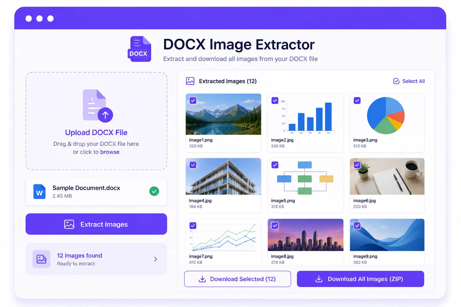 DOCX Image Extractor