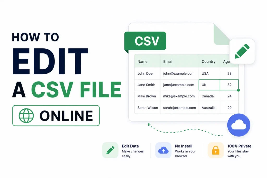 How to Edit a CSV File Online (No Excel Needed)