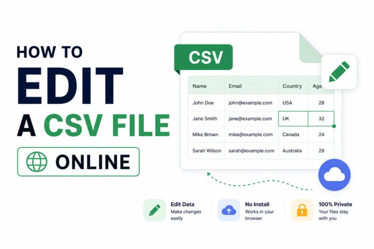How to Edit a CSV File Online (No Excel Needed)