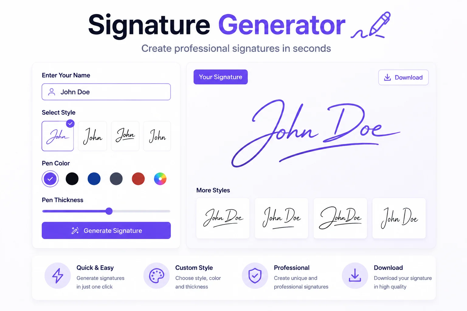 Online Signature Generator Free