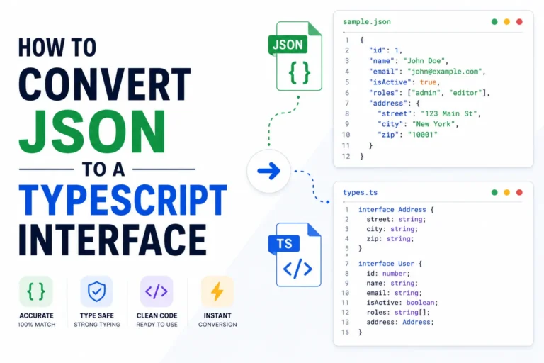 How to Convert JSON to a TypeScript Interface (3 Ways)