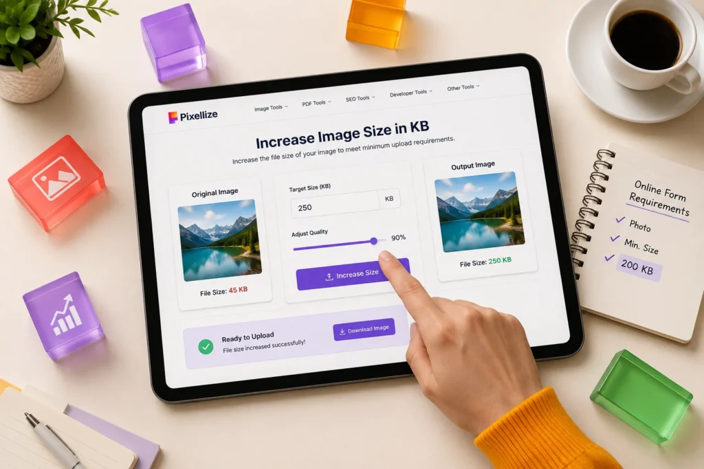 How to Increase Image Size in KB for Online Forms