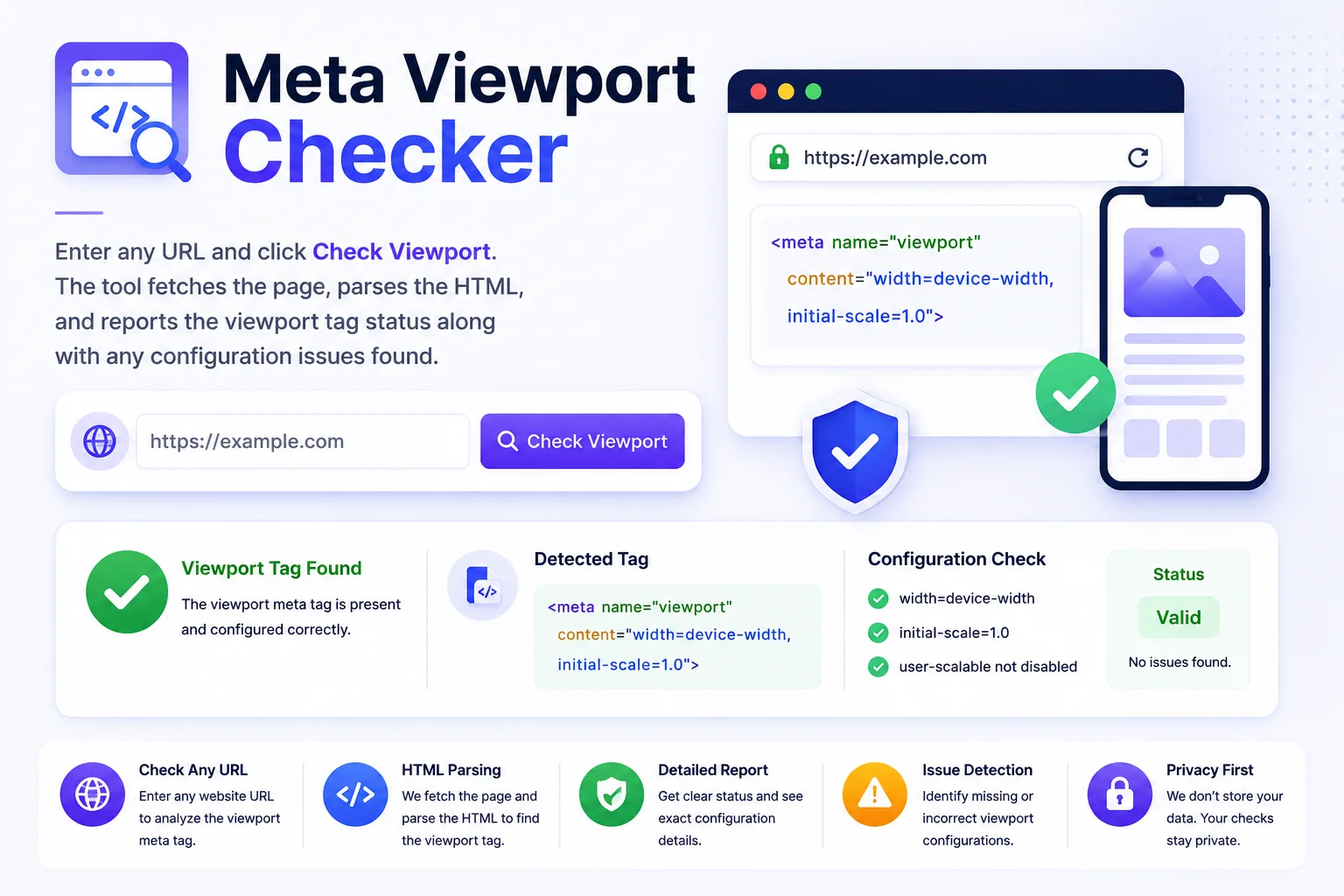 Meta Viewport Checker