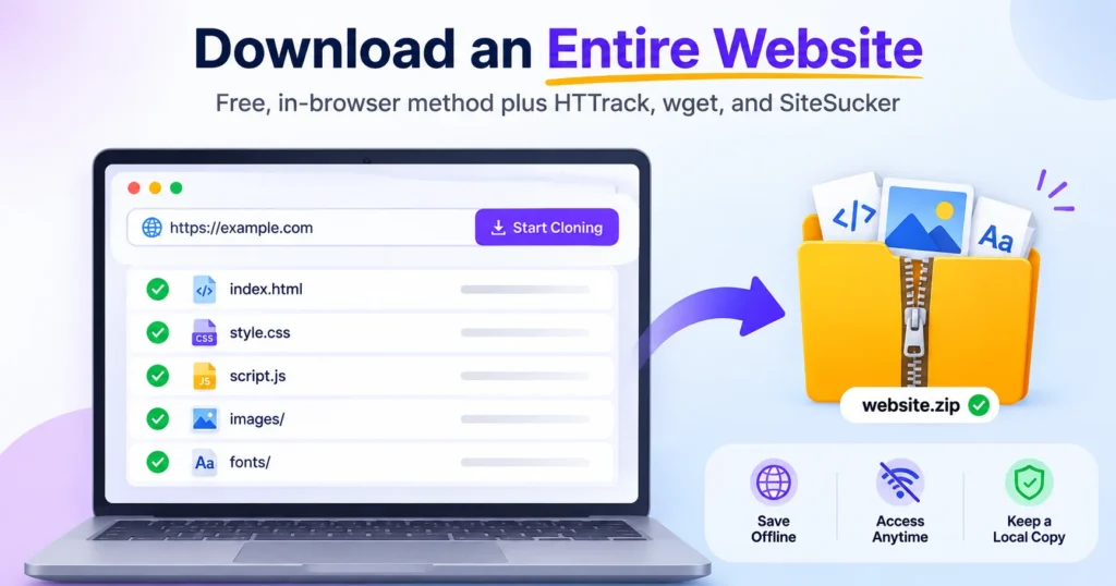 How to Download an Entire Website