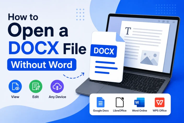 How to Open a DOCX File Without Word (Free, No Office)