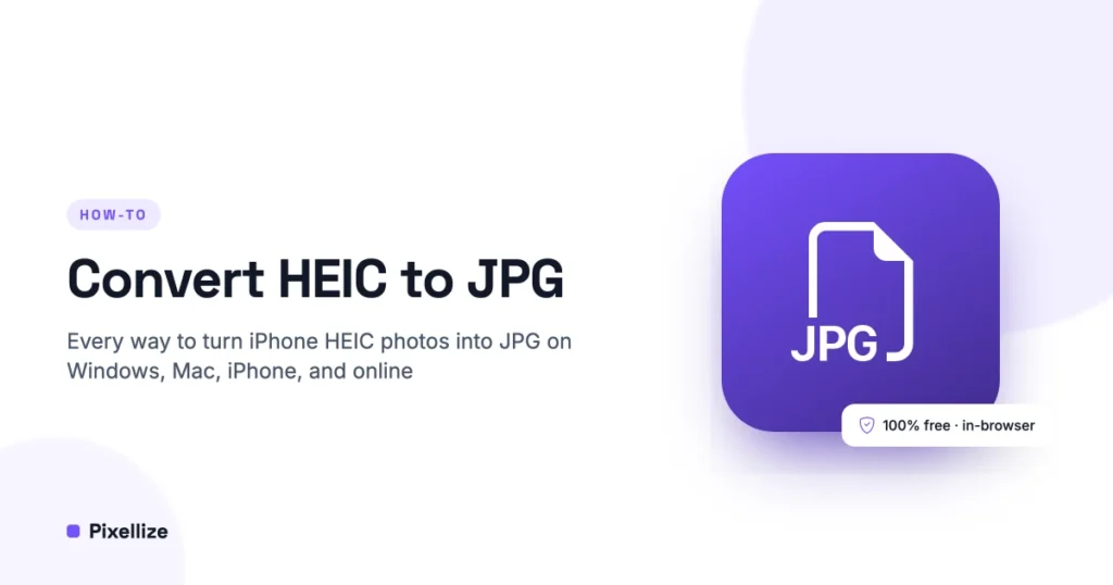 Convert HEIC to JPG guide cover