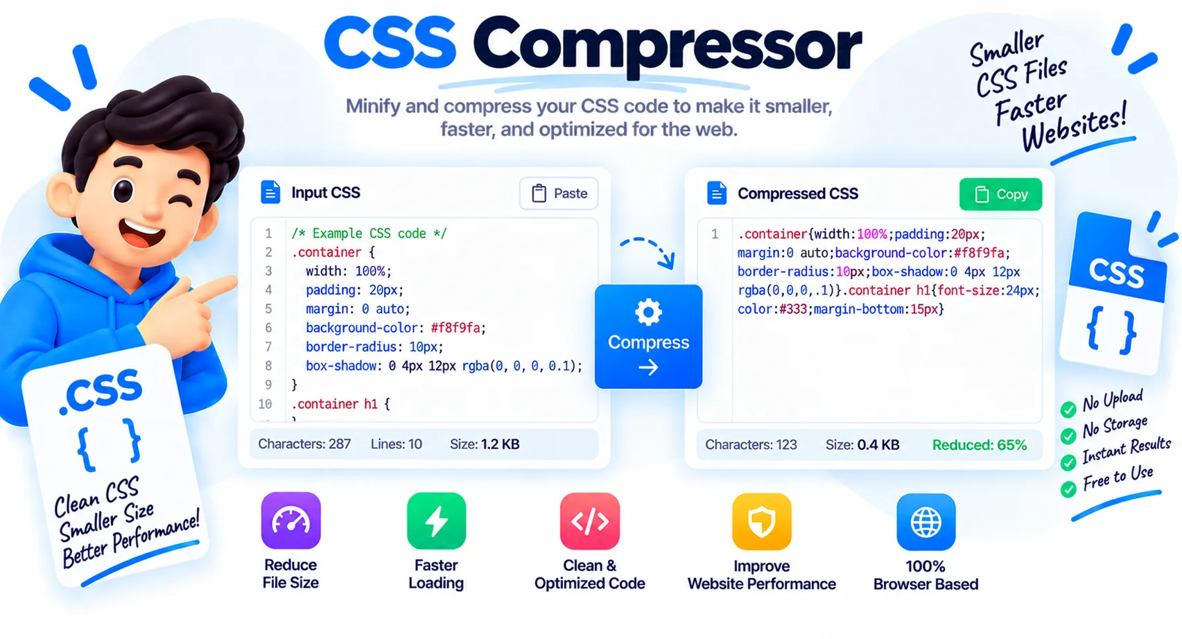 CSS Compressor in Your Browser