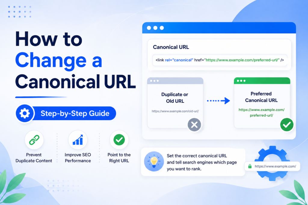 How to Change a Canonical URL