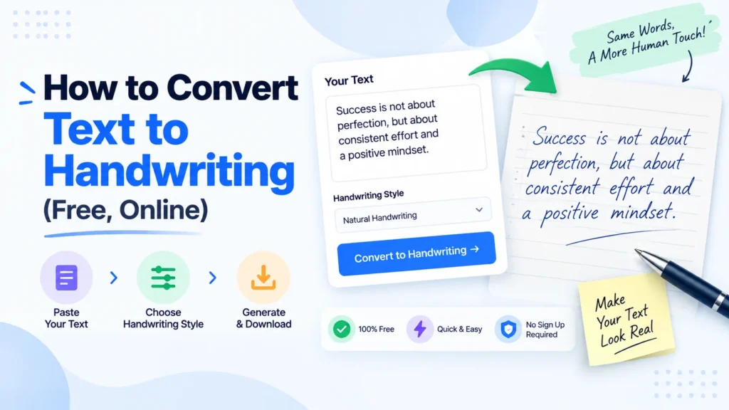 Text to handwriting how-to guide featured image