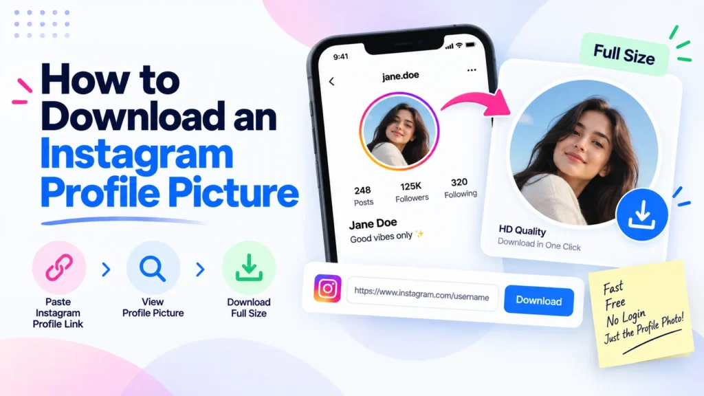How to download an Instagram profile picture in full size for free