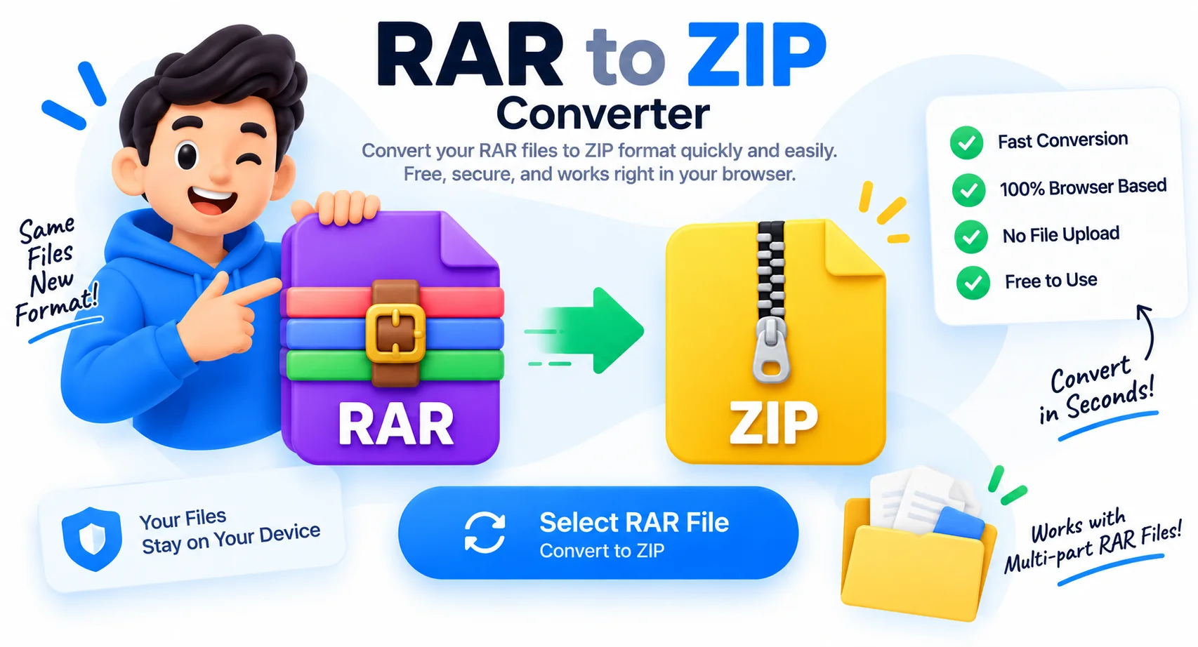RAR to ZIP Converter