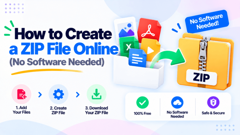 How to Create a ZIP File Online (No Software Needed)