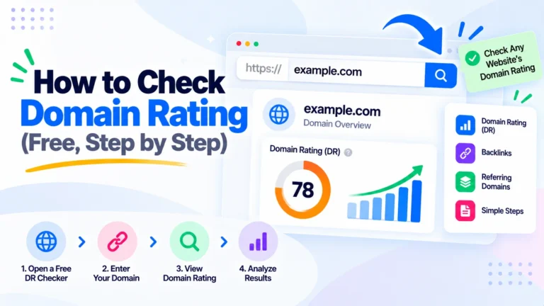 How to Check Domain Rating (Free, Step by Step)
