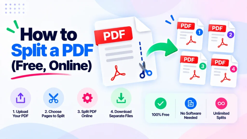 How to split a PDF free online