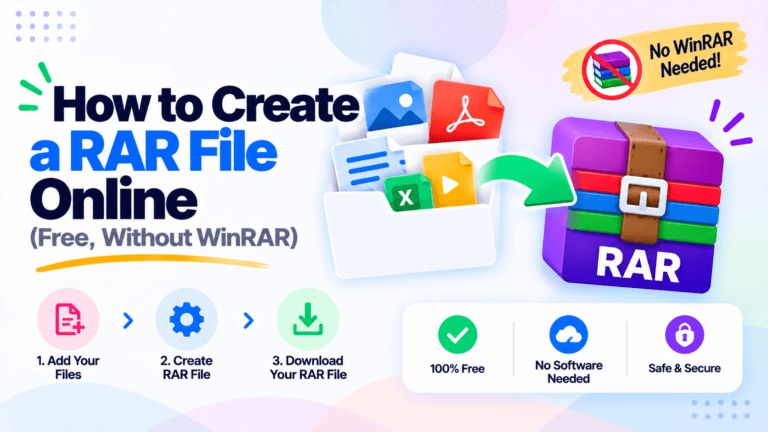 How to Create a RAR File Online (Free, Without WinRAR)