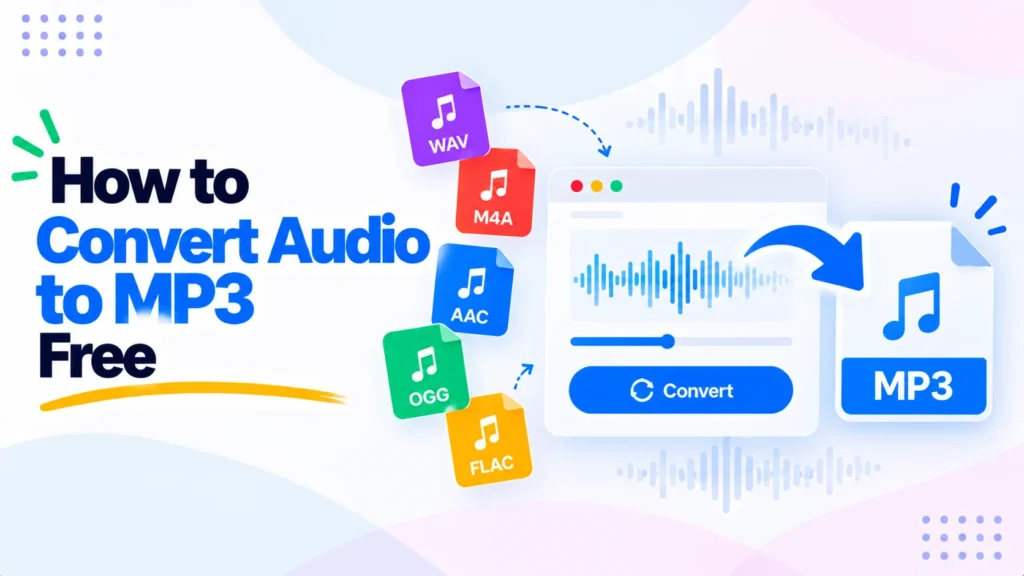 How to convert audio to MP3 free: WAV, M4A, AAC, OGG, FLAC to MP3