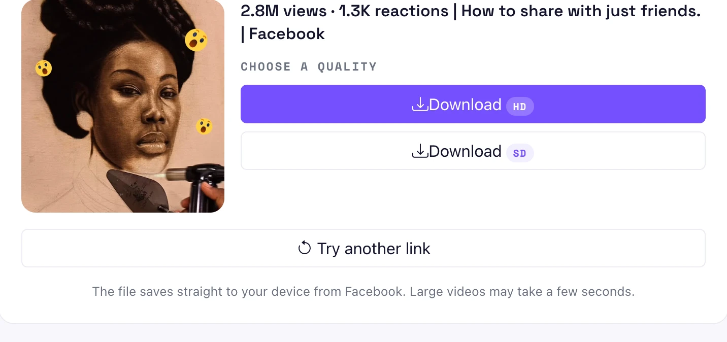 How to download Facebook videos in HD or SD with the Pixellize tool