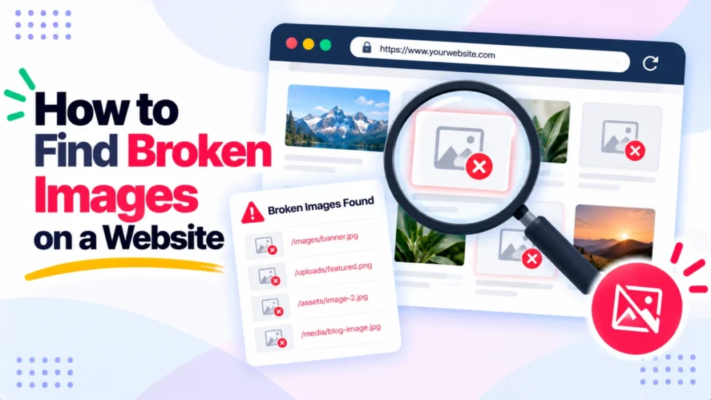 How to find broken images on a website, free guide