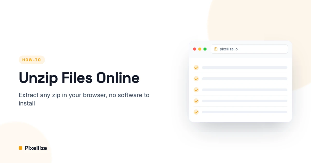 How to Unzip Files Online Free (No Software)